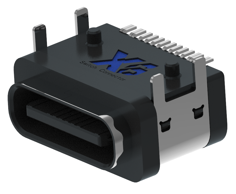 XB-ATCF-16-023 TYPE C 16P板上防水母座(4脚B款)